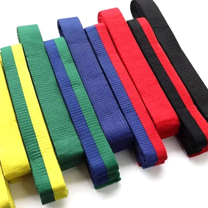 Taekwondo Colored Ranking Belts Cotton Martial Arts Judo Karate TKD Qme