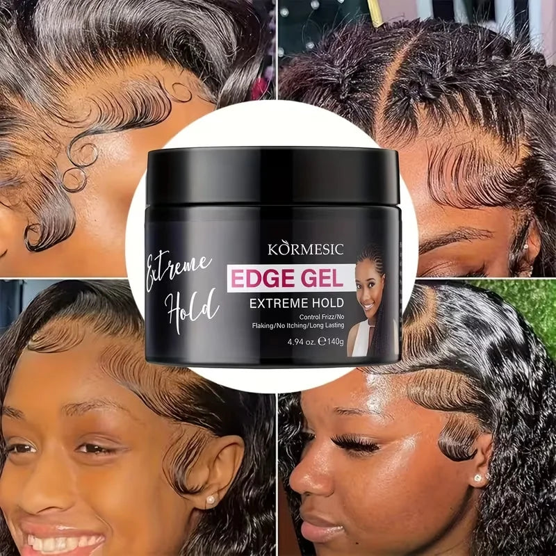 Extreme Hold Edge Gel No Itching Anti-frizz Control Long Lasting Hair Qme