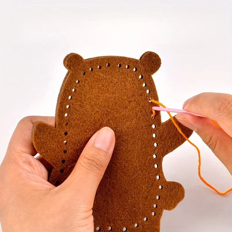 Handmade DIY Sewing Non-Woven Fabric,Creative Pendant Material Package Ornaments, DIY Sewing Craft Kit - Felt Handmade Creative Qme