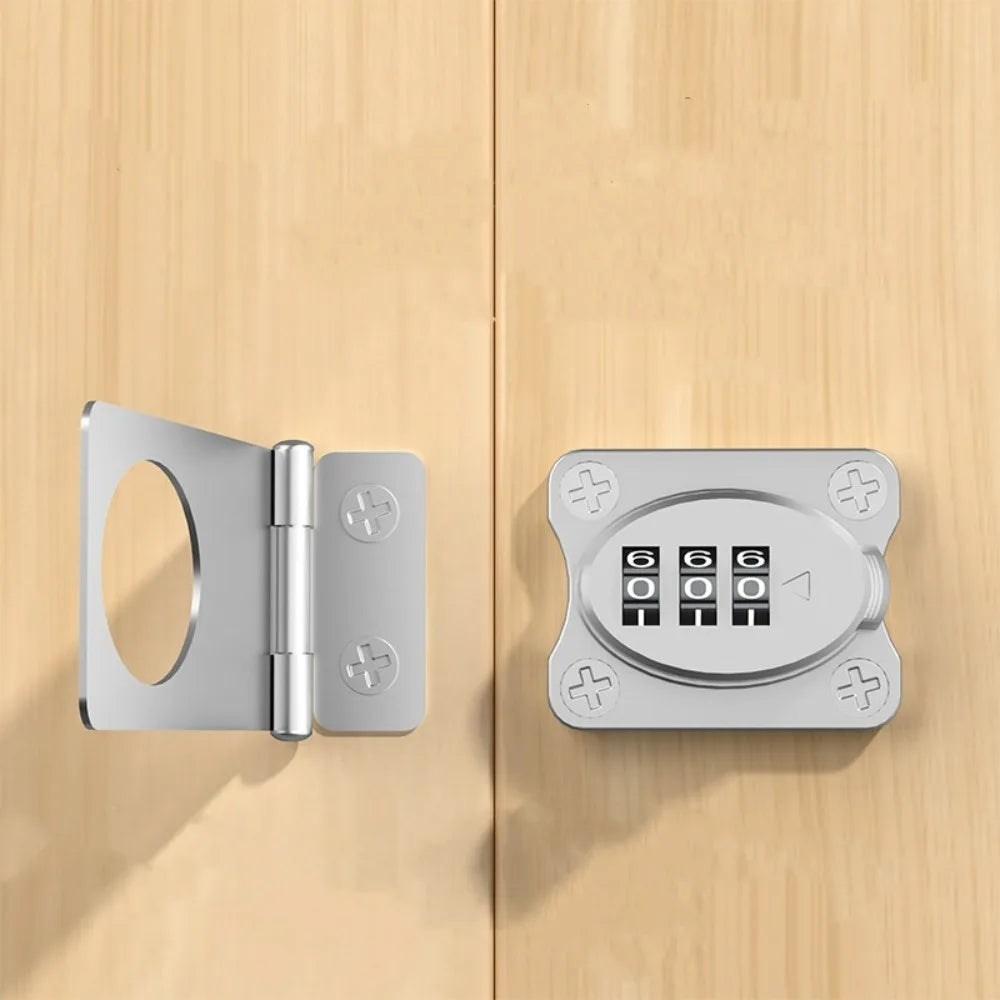 Double Drawer Password Lock Multifunctional No Punching Child Safety Lock for Wardrobe, Cabinet, Drawer Anti-theft Password Lock Qme