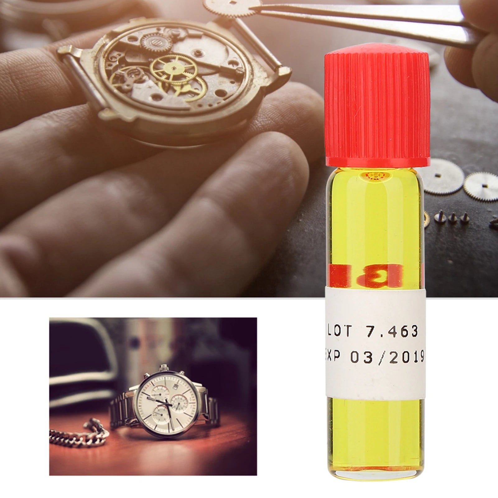 Watch Lubricant Watch Repair Oil Watch Repair Tool Watchmaker Watch Movement Repair Oil Lubricant Wristwatch 2ml Wristwatch Oil Qme