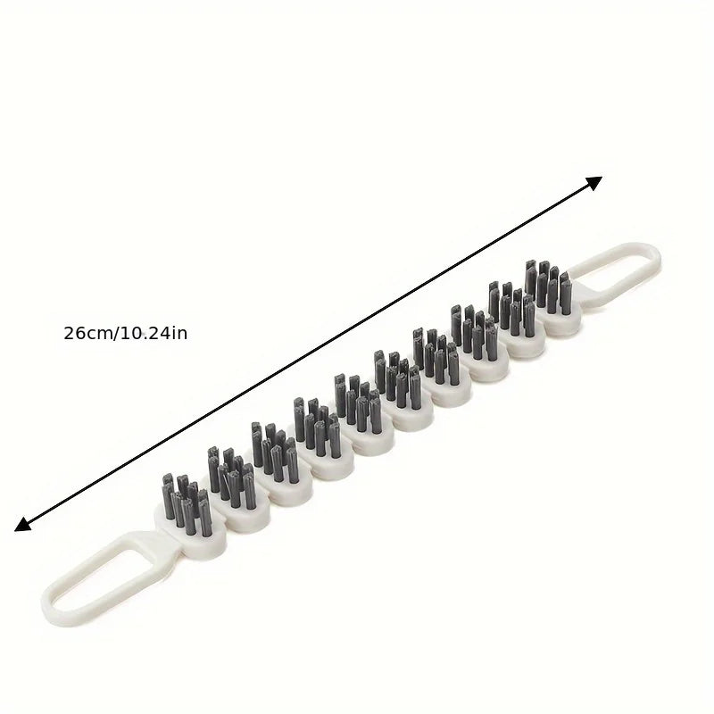 1pc Bendable Cleaning Brush, Soft Bristle Crevice Brush, Sink Cleaning Brush, Bathroom Tub Tile Floor Wall Groove Cleaning Brush Qme