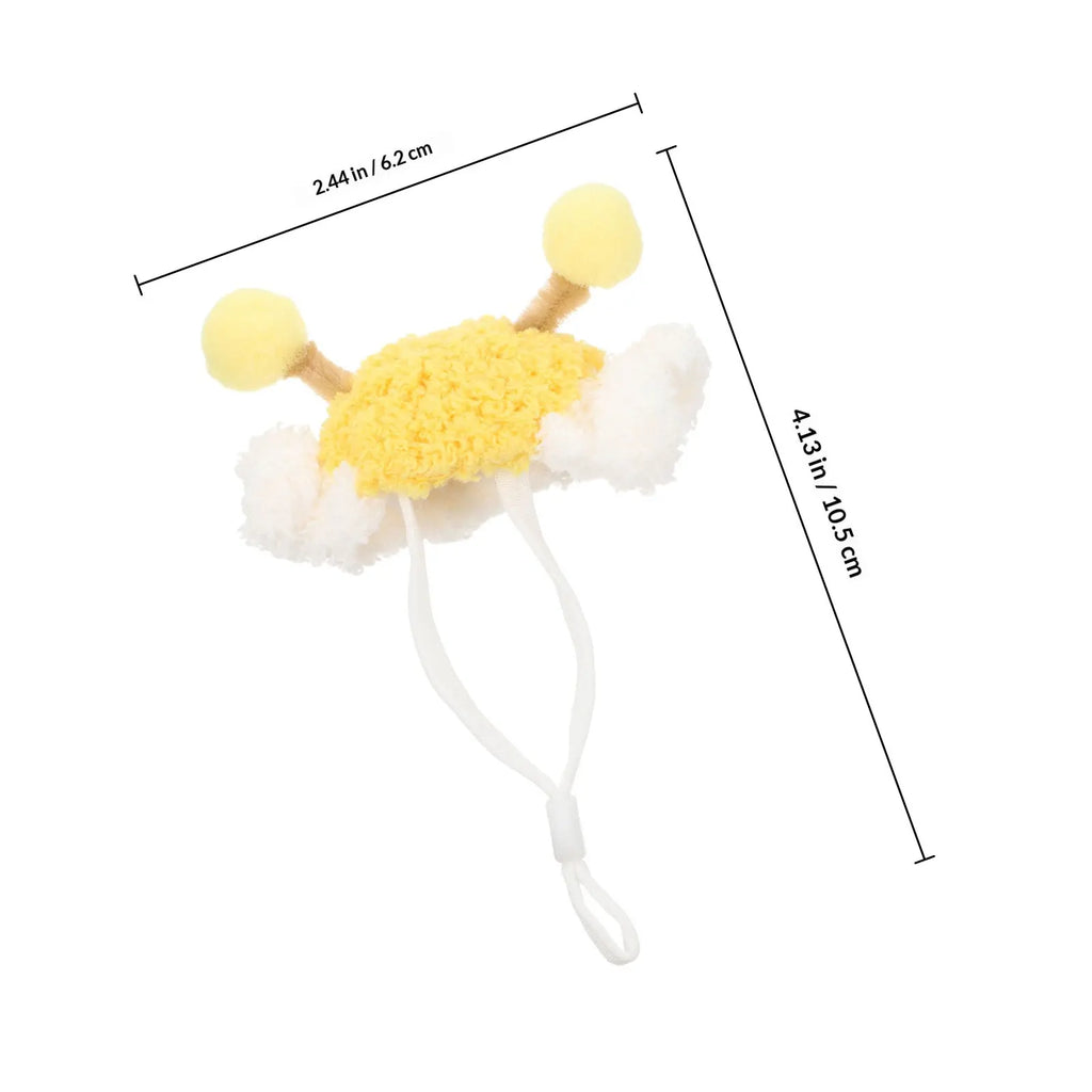 Festive Pet Hat for Hamster Parrot Rabbit Tiny Animals New Year Celebration Handmade Knit Headwear Adorable Photo Qme