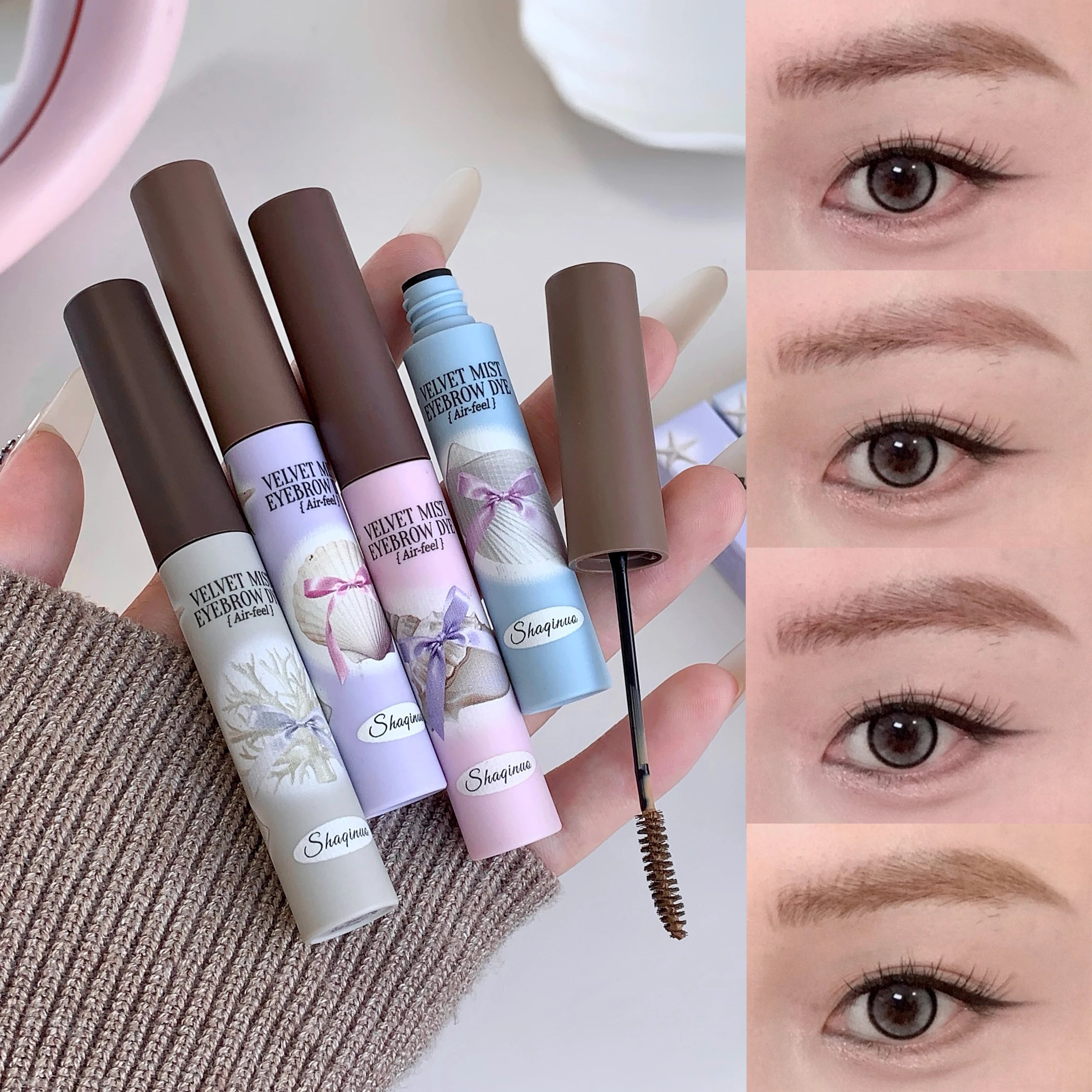 Cute Natural Mist Eyebrow Enhancer Dye Gel Tint Mascara SHAQINUO Long Qme