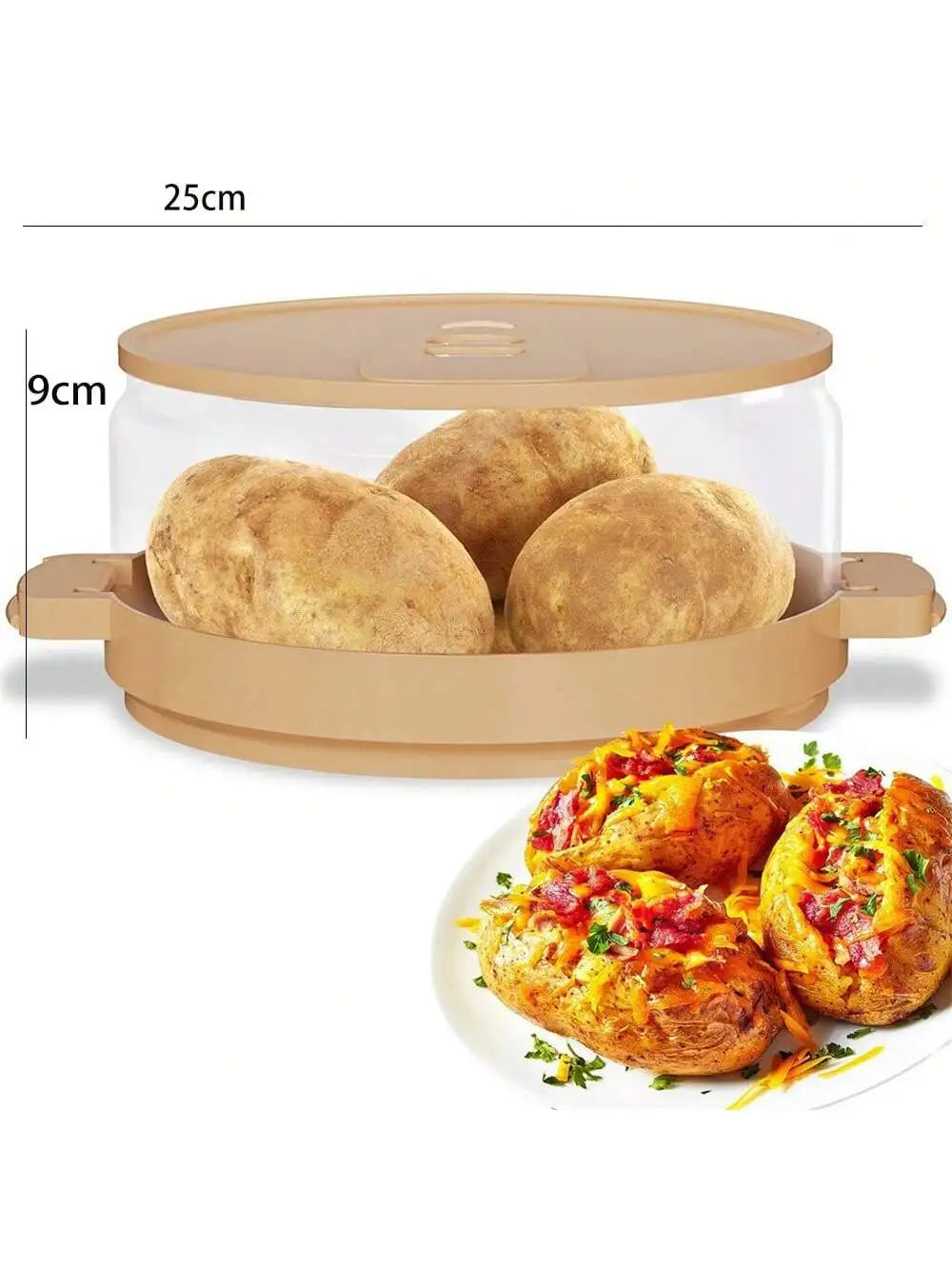 Home Baking Jar Microwave Bacon Potato Box Small Tool Food Qme 1pv