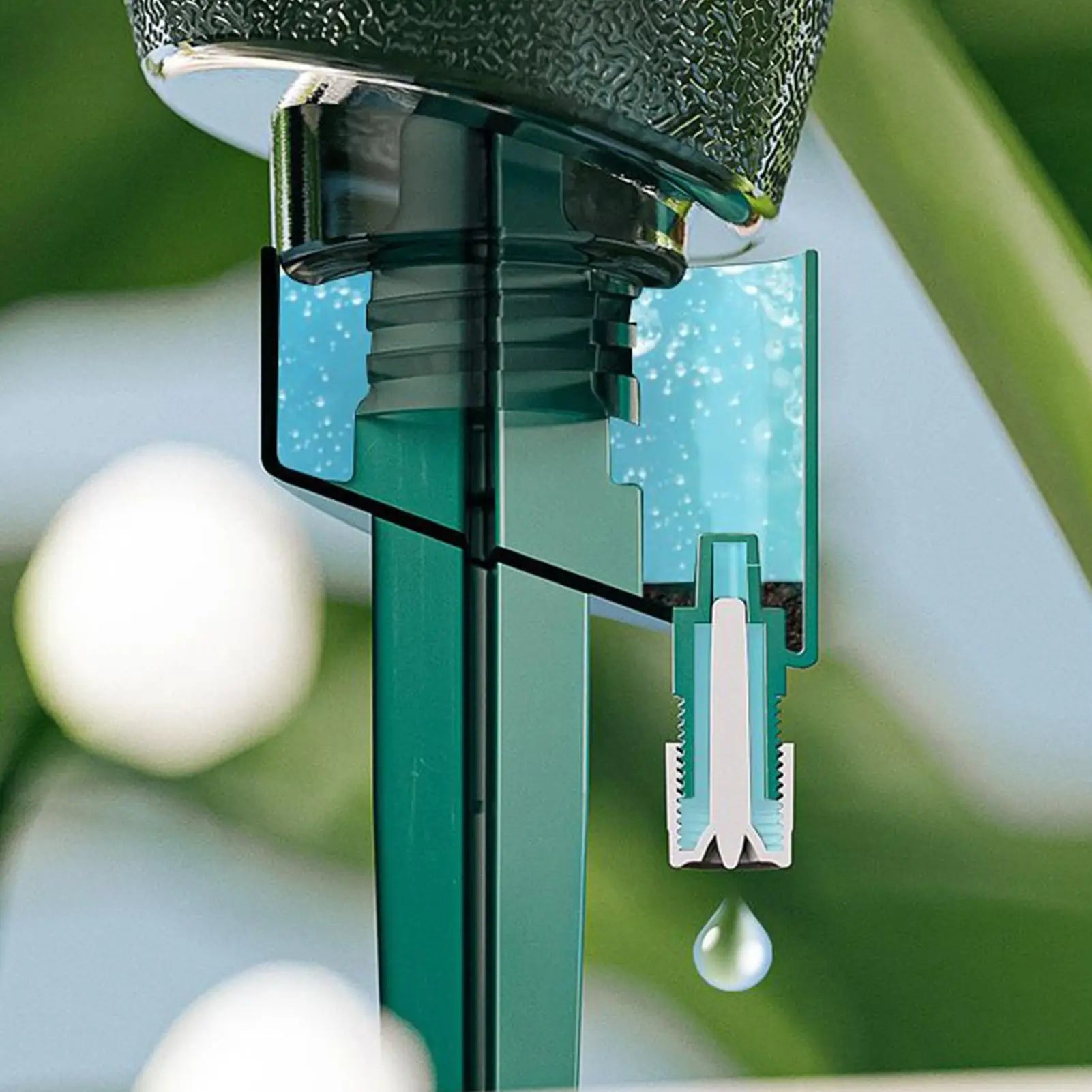 6pcs Plant Watering Spikes Automatic Irrigation Stakes With Control Valve Garden Watering Spikes For Outdoor Garden Yard Qme