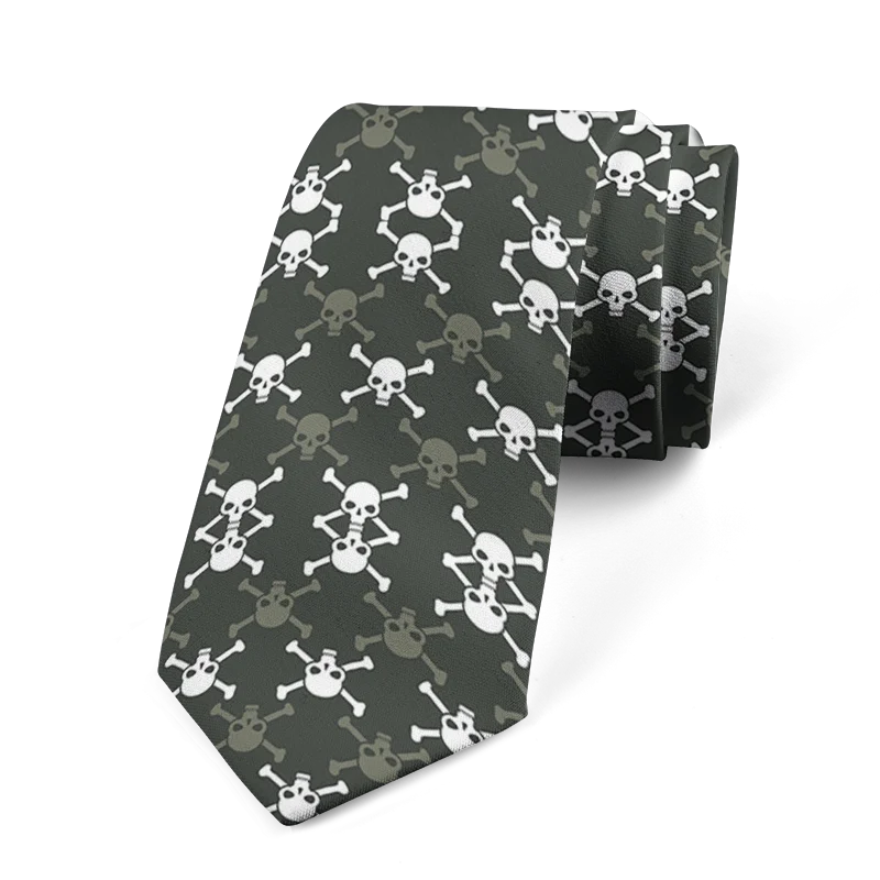 Fashion Wedding Ties Business Men's Elegant Women's Skeleton Printed Qme style10