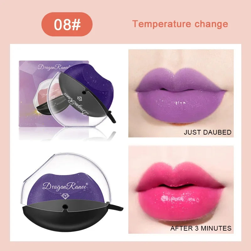 Color Changing Lazy Lipstick Squeeze Into Lips Makeup Lip Gloss Matte Waterproof Long Lasting Non-stick Cup Tint Balm Cosmetic Qme 08 color change