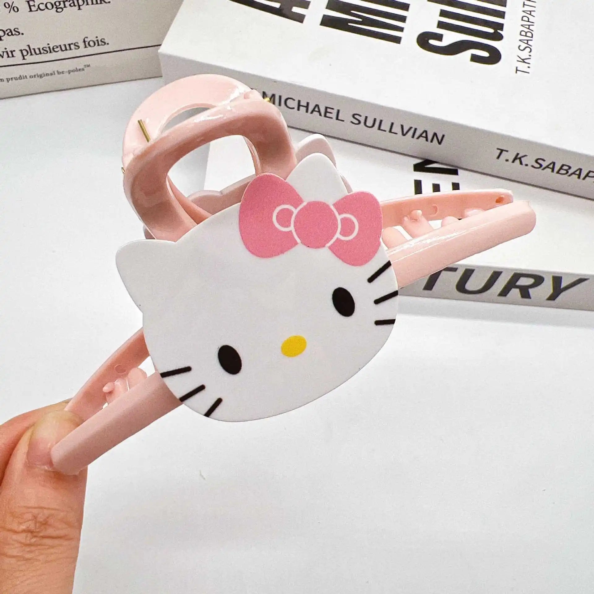 New Hello Kitty Cute Hair Clips Elegant and Stylish Updo Clips Sweet and Cute Cartoon Hair Accessories Qme 3