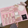 Makeup Set Include 4Lip Glaze,1Lip Oil,1Lip Cream,1Eyeliner,1Mascara,1Eyebrow Pen,1Blush,1Highlighter,1Eyeshadow,1Pressed Powder Qme Makeup Kits