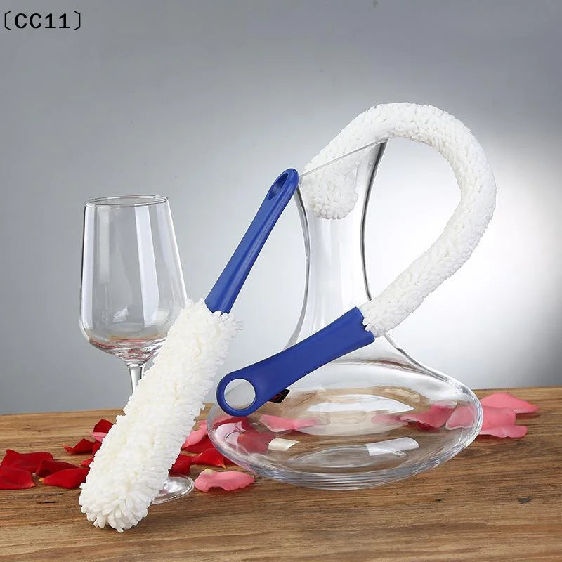 Plastic Flexible Wand Foam Sponge Hand Wine Bottle Glass Decanter Qme