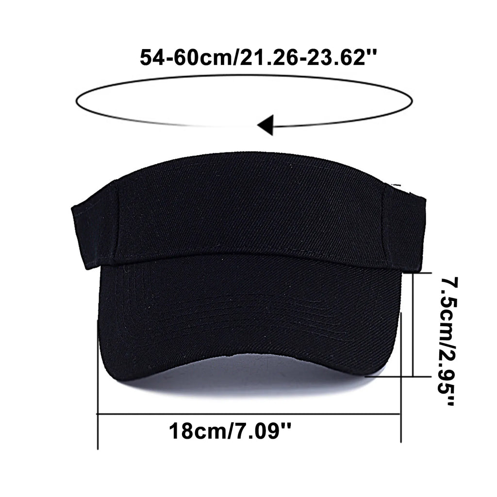 Men and Women Empty Top Sports Hat Running Hiking Sun Protection Cap Solid Color Fashion Casual Outdoor Hiking Sun Shaded Cap Qme