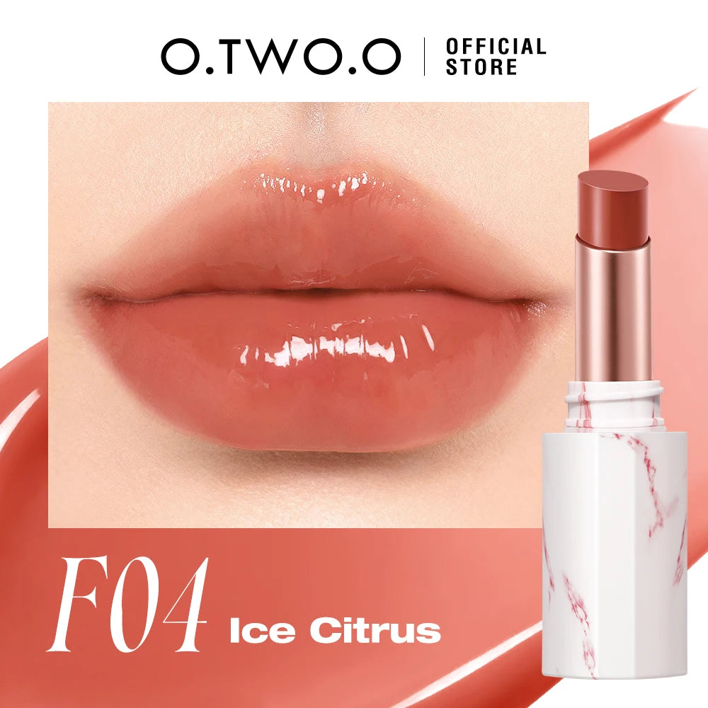 O TWO Glossy Lipstick Lip Tint Mirror Ice-film 24h Moisturize Nourish Qme F04 China Mainland Full Size