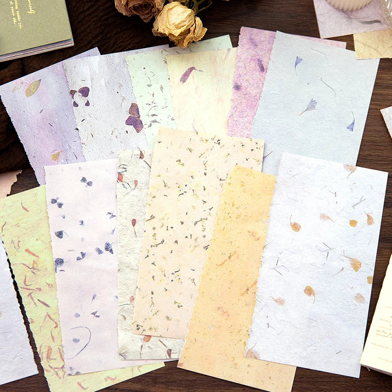 24 sheets Vintage Material Paper book Junk Journal Decor DIY Supplies Scrapbooking Art Collage Aesthetics Stationery Craft Paper Qme