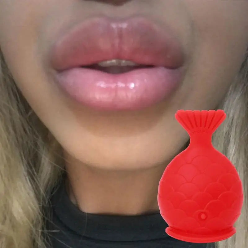 Women Sexy Silicone Full Lip Plumper Lips Soft Silicone Pout Tools Mouth Fish Natural Plump Shape Tool Lip Plumper Lips Care Qme
