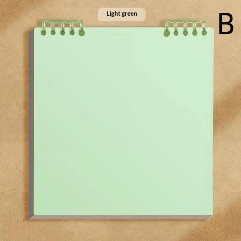 60 Sheets Flip Loose Leaf Notebook Thick No Bleed Grid Pages Binder Qme B