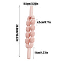 Massage Stick Deep Tissue Massage Roller Stick Non-Slip Massager for Body Neck Back Arms Cramps Tightness Daily Warm up Home Qme CN Pink