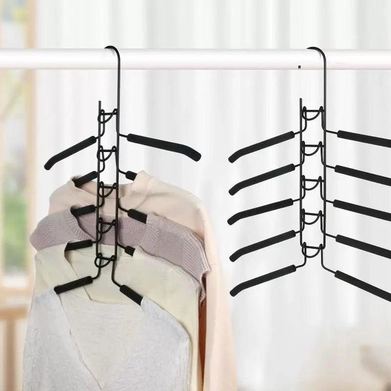 Closet Coats Shirts Dresses Jackets Hanging Storage Multi-tier Hanger Qme
