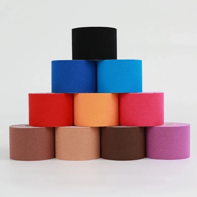 5- Sports Kinesio Tape Muscle Kinesiology Elastic Knee Soothing Qme