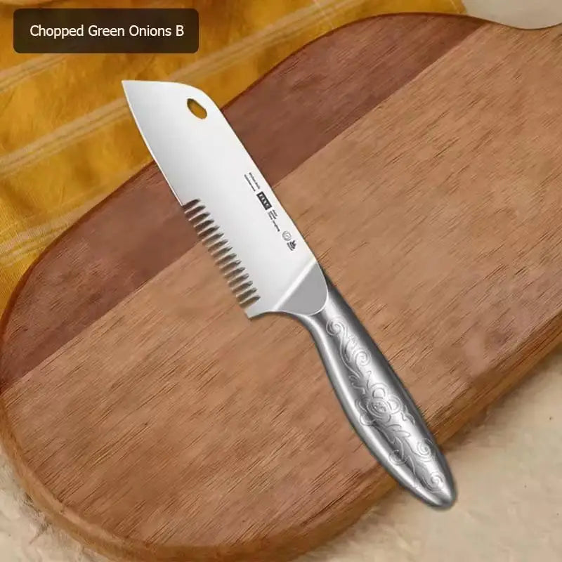 Stainless Steel Chopped Green Onion Knife Multifunction Kitchen Herb Qme B