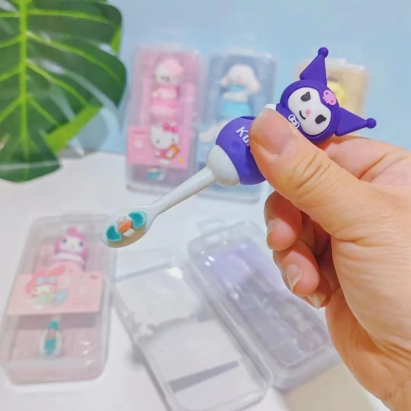 Hello Kitty Kuromi Soft-bristle Toothbrush Students Individually Qme