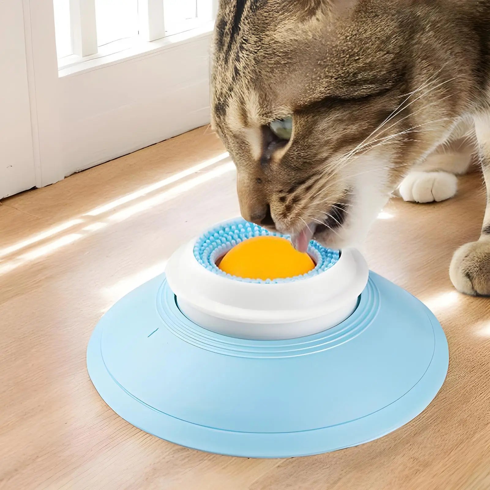 Pet Lick Mat Yogurt Licking Plate Slow Feeder For Dogs & Cats - Interactive Snack Bowl, Promotes Dental Health, Pet Licking Mats Qme