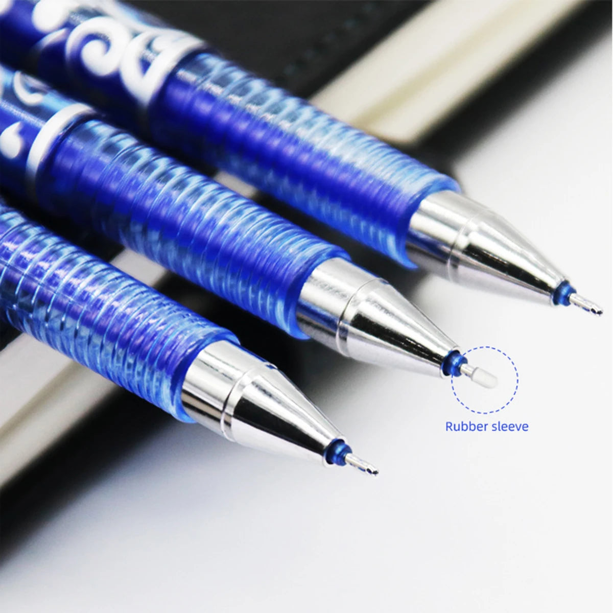 12-32Pcs/Set Erasable Ballpoint Gel Pens Set 0.5 Mm Fine Point Blue Kawaii for Writing Stationery Office School Supplies Qme