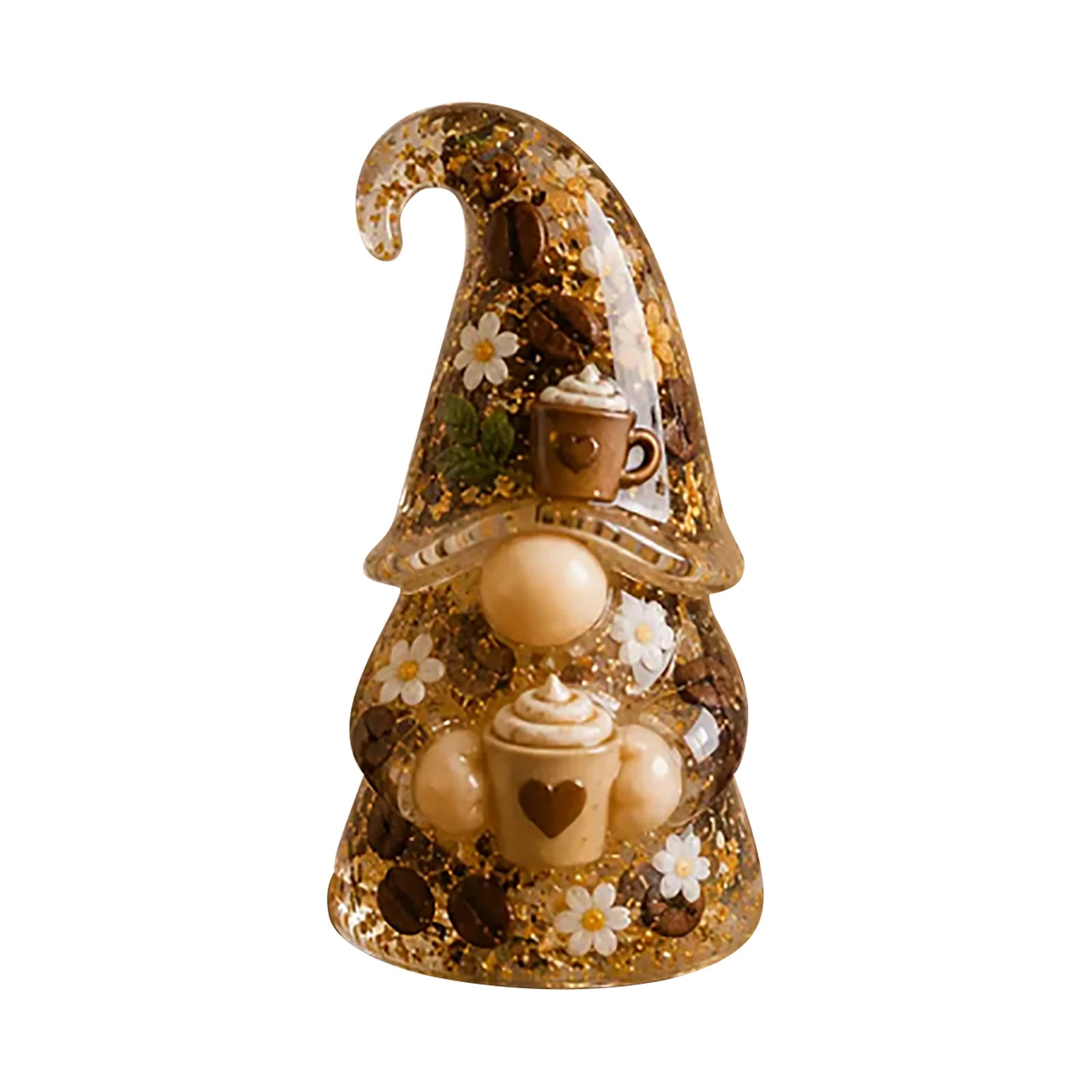 New Emotional Embrace Mini Resin Gnomes Statues Ornaments Cute Fairy Gnome Figurines for Miniature Garden Decor Holiday Gift Qme F One Size