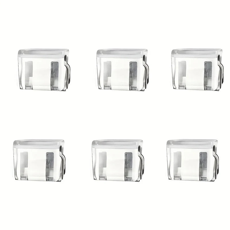 6-Piece heavy-duty sliding window lock, screen fixing clip, window rail fixing safety clip, screen window and door safety plug Qme 6PCS