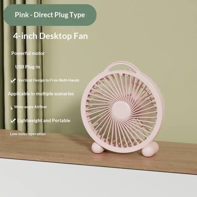 Portable Handheld Mini Fan Foldable Neck Hanging Fans 5 Speed USB Qme one size C3