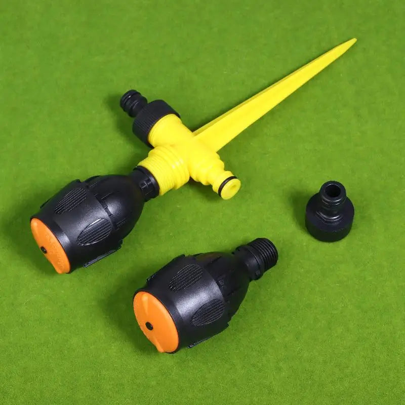 2 Sets Garden Sprinkler 360 Degree Rotation Irrigation Watering System Plant Watering Sprinkler For Agriculture Lawn Farm Qme