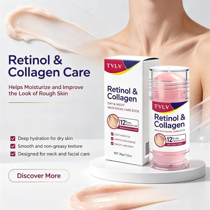 Retinol Collagen Day Night Neck Facial Care Stick Hydrating Highly Qme