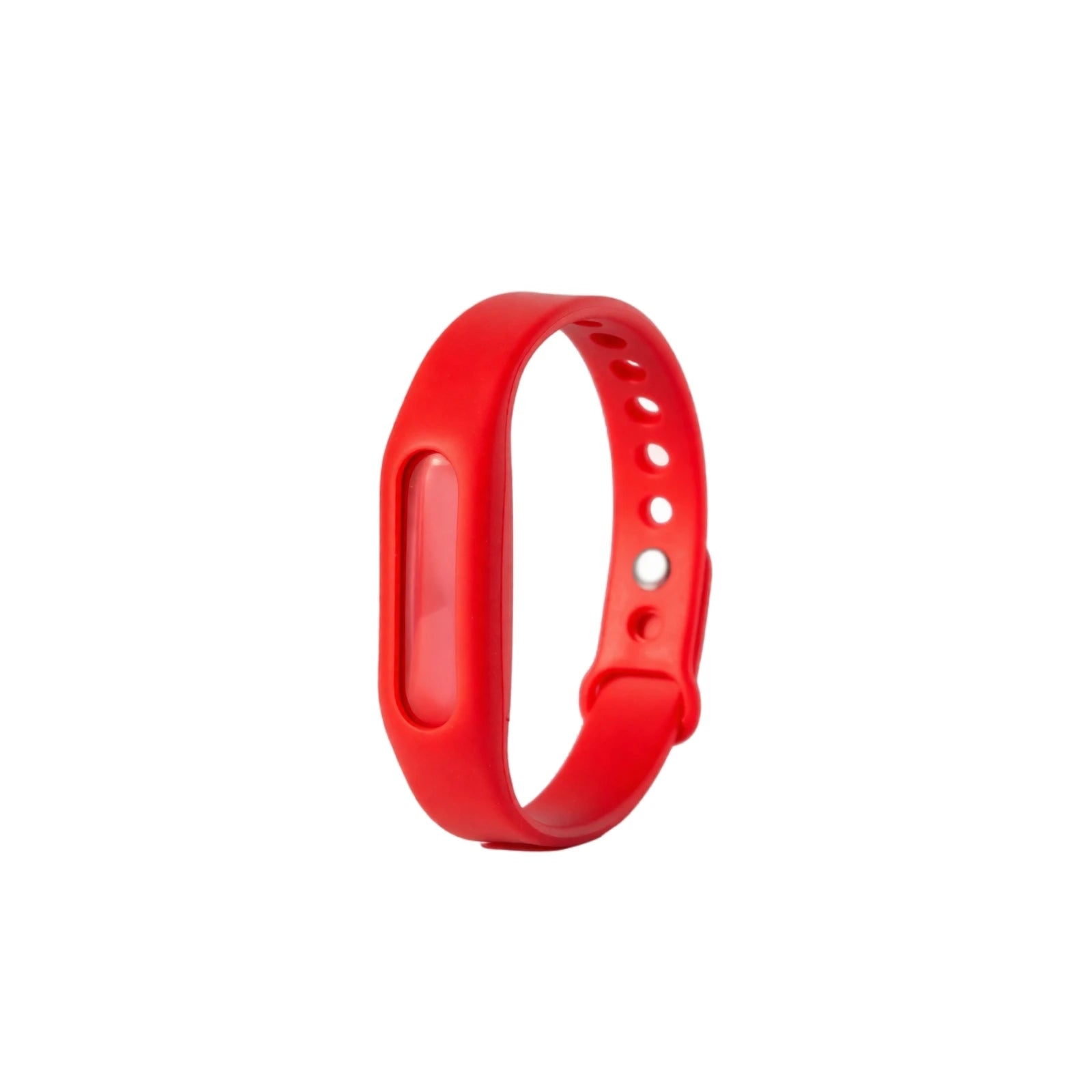 Mosquito-repelling Bracelet Essential Oil Waterproof Silicone Safe Wristband Portable Pest Artifact Tool (capsule color random) Qme Red