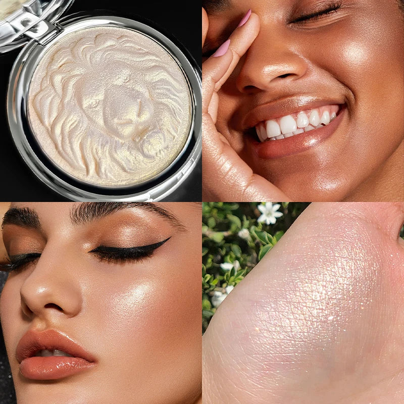 3 Face Highlighter Palette Llluminator Natural Glow Waterproof Qme