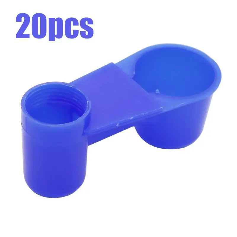 20PCS Pigeons Bird Drinker Feeder Fit For Soda Pop Water Bottle Cup For Chicken Birds Feeder Trough Animal Feeding Accessories Qme 20pcs Cup