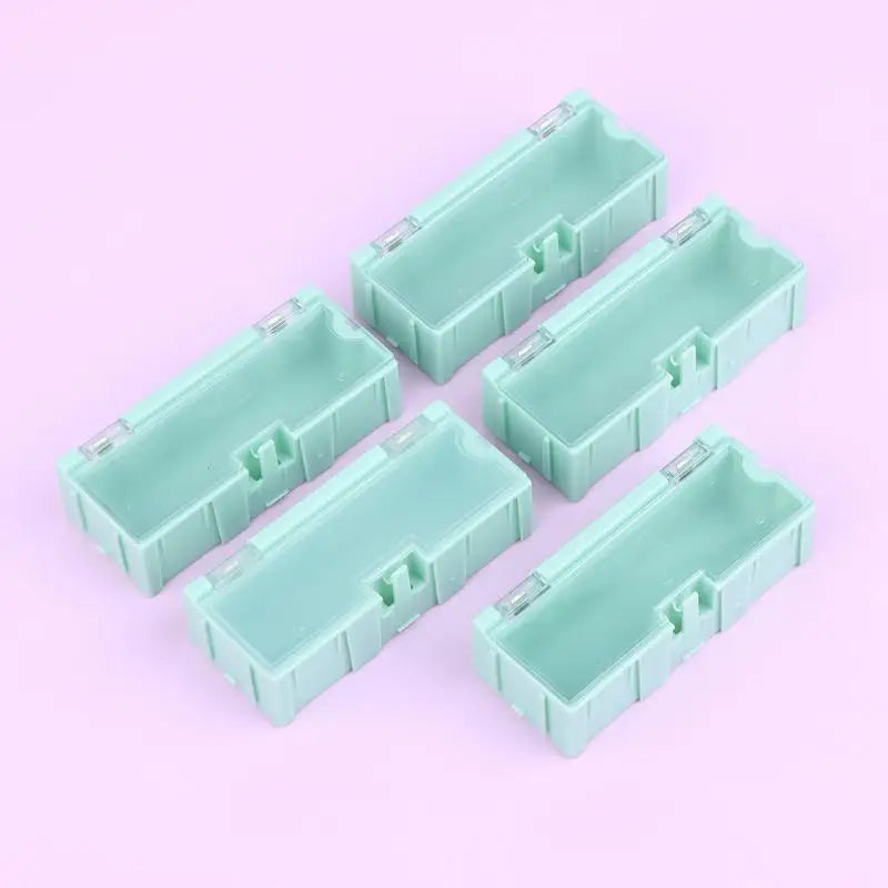 SMD SMT Electronic Box Components Small Screws Nuts Washers Container Qme Green