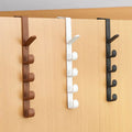 Behind the Door Coat Hook Hanger Behind the Door Cabinet Wardrobe Dormitory Door Hook Storage Rack Qme 2pcs Random
