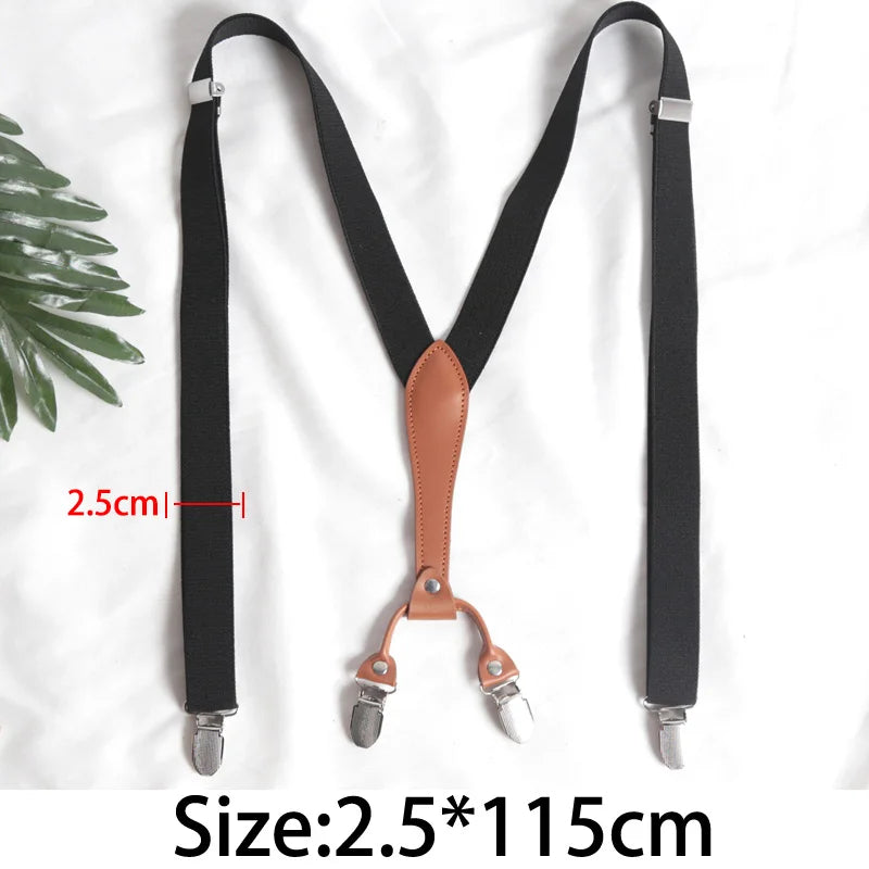 Vintage Suspenders Men Women Adult Button End Y Back Adjustable Qme