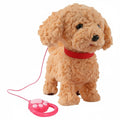 Interactive Robot Puppy Dog Toy Realistic AI Pet Electronic Soft Plush Stuffed Animal Toy for Barking And Walking Kids Gifts Qme as show