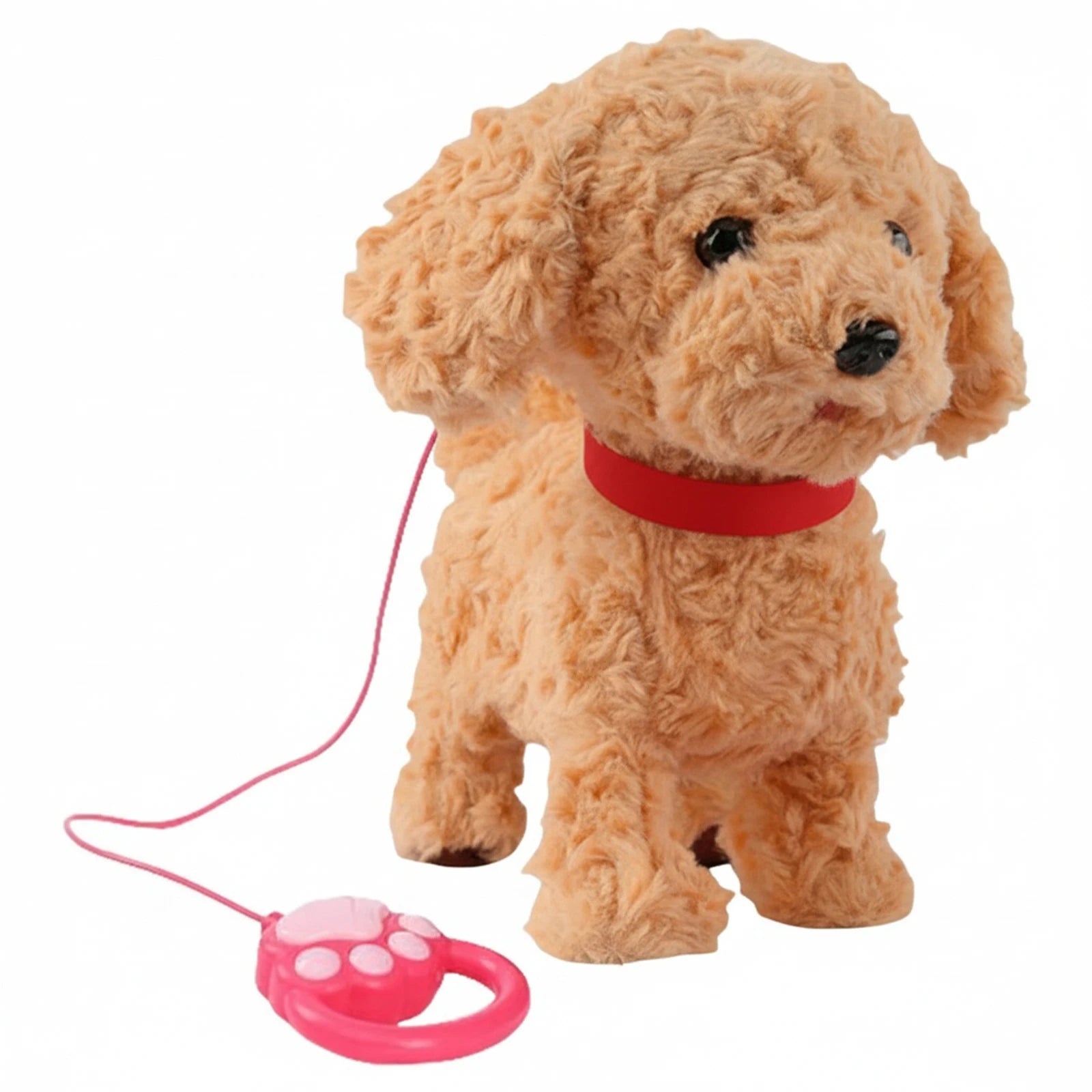 Interactive Robot Puppy Dog Toy Realistic AI Pet Electronic Soft Plush Stuffed Animal Toy for Barking And Walking Kids Gifts Qme as show
