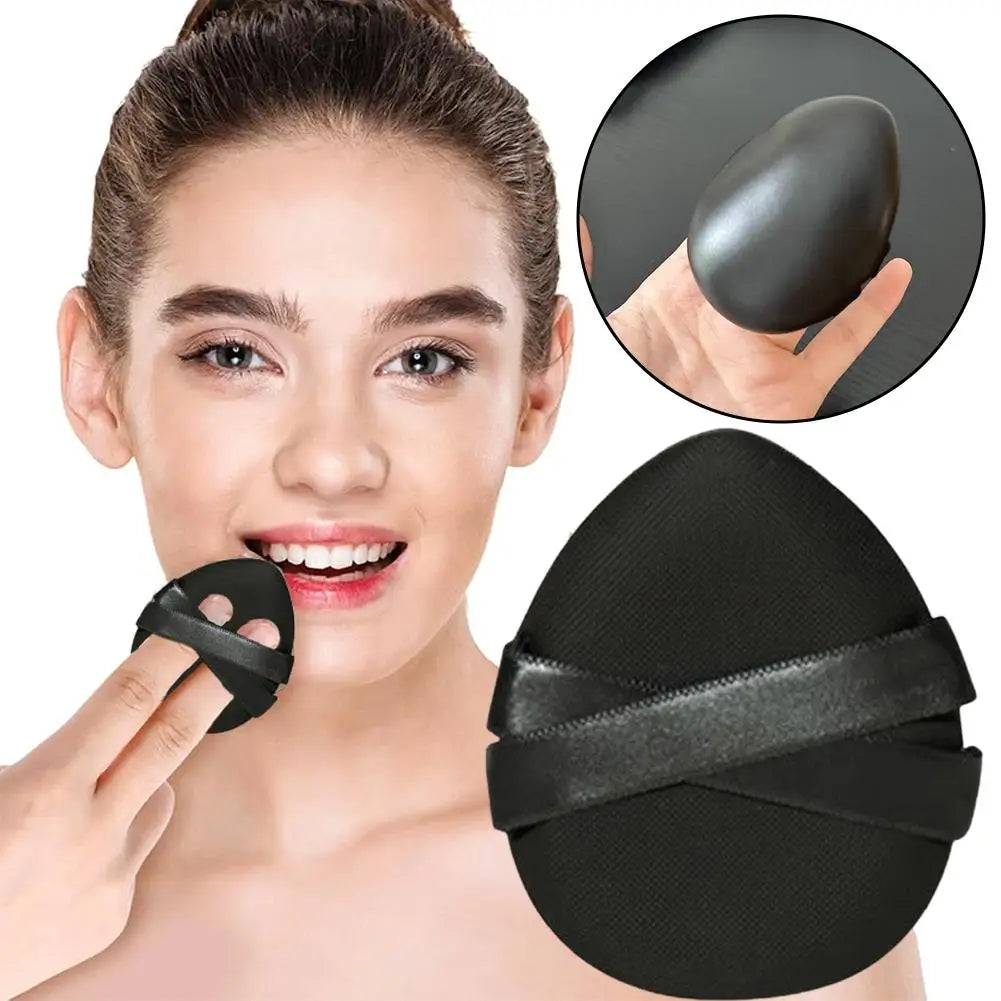 1 Black Makeup Sponge Foundation Concealer Dry Wet Dual-use Powder Qme
