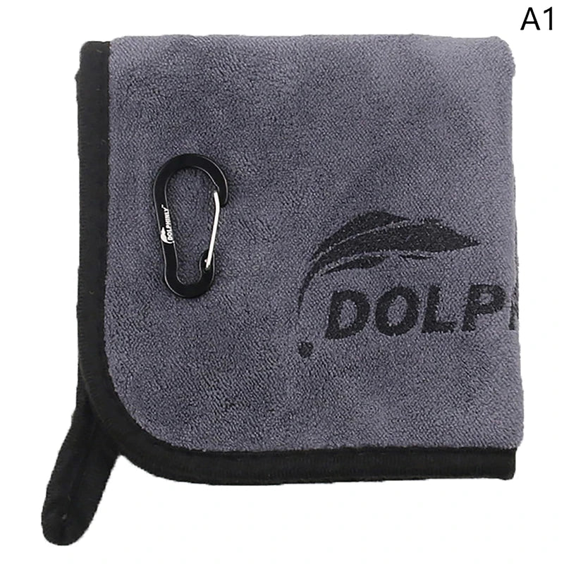 Portable Buckle Fishing Towel Thickened Anti Slip Hand Wiping Qme A1