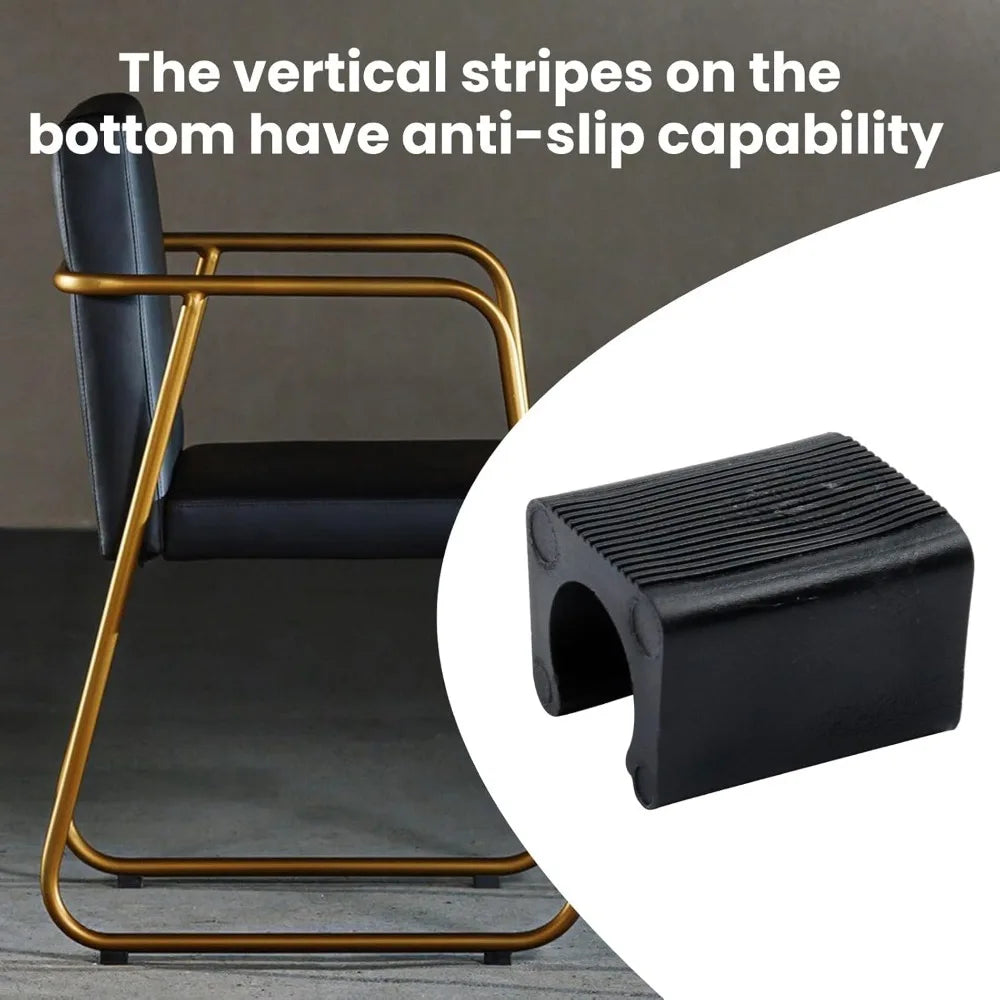 10/24PCS Plastic Opening U-shaped Foot Pad Cushion Table and Chair Furniture Anti Slip and Wear-resistant Foot Protection Cover Qme