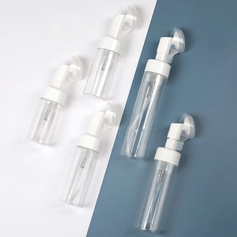Head Press Face Cleaning Foam Bottles 100 150 Empty Froth Foaming Qme