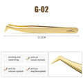 NATUHANA Professional 3D Tweezers Stainless Steel Volume Eyebrow Qme G-02
