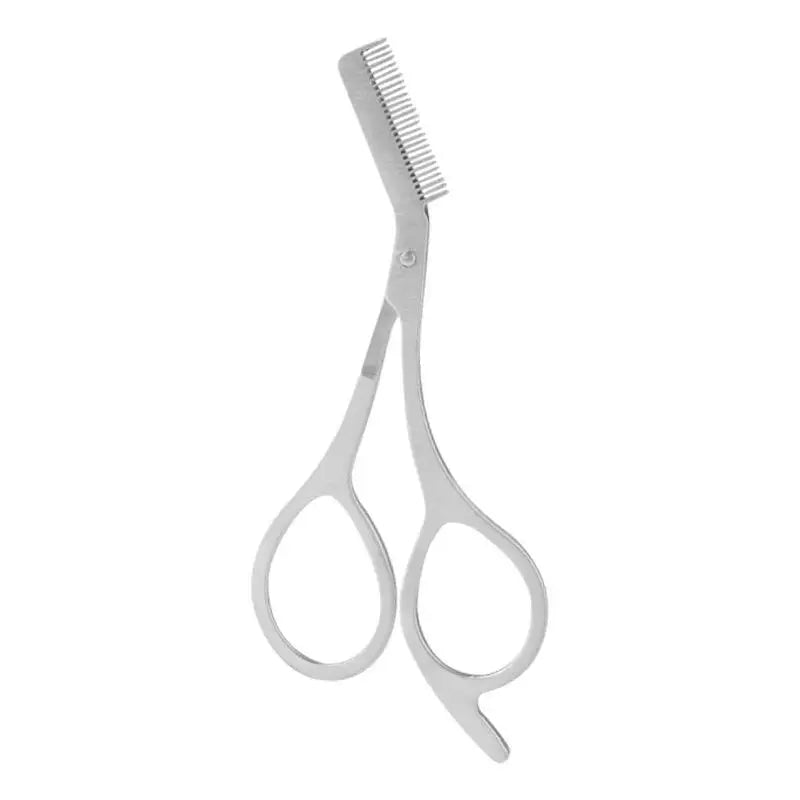 1Pc Stainless Steel Eyebrow Trimmer Scissors Precision Grooming Tool for Men & Women Effortless Knife Hair Removal Shaver Tool Qme frosted