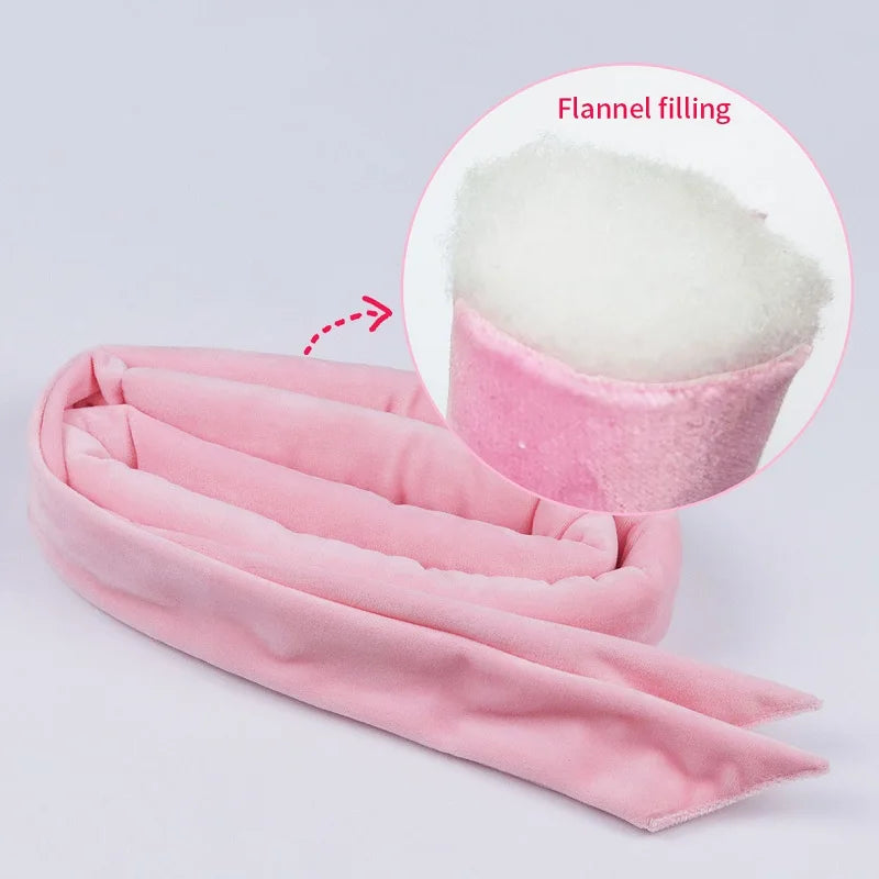 Heatless Curling Rod Headband No Heat Hair Curler Lazy Rollers Soft Qme