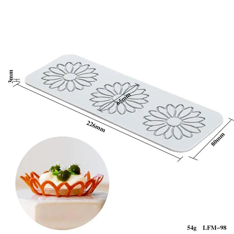 Silicone Fondant Molds Chocolate Mold Sugar Craft Gum Decorative Lace Qme LFM98