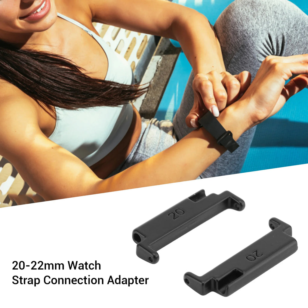 Metal Watch Band Adapter 22mm 1 Pair Metal Watch Band Adapter 20 To 22mm Watch Strap Connection Adapter with Spring Qme