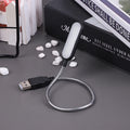 Mini USB LED Light 6 Book Flexible Reading Lamp Portable Night Power Qme Black